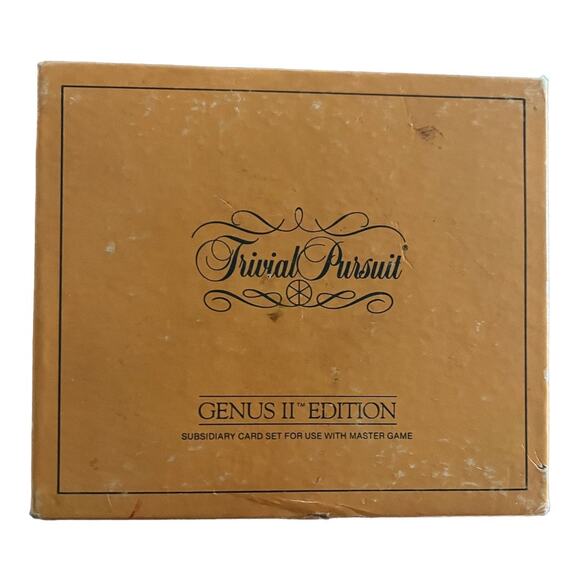 1984 Trivial Pursuit Genus II Edition Subsidiary Card Set for Use w/Master Game - Picture 1 of 9